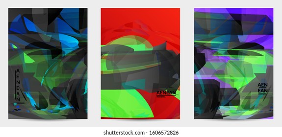 Abstract multicolored shattered glass texture. Transparent overlapping sharp particles create ice crystal digital effect. Explosion burst movement pattern. Background template random fragile motion.