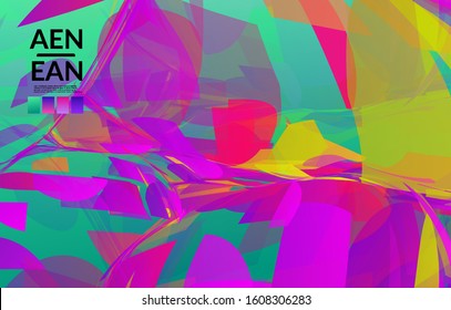 Abstract multicolored shattered glass texture. Transparent overlapping sharp particles create ice crystal digital effect. Explosion burst movement pattern. Background template random fragile motion.