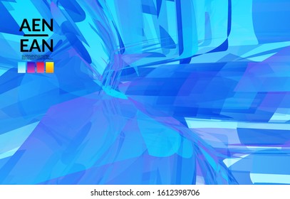Abstract multicolored shattered glass texture. Transparent overlapping sharp particles create ice crystal digital effect. Explosion burst movement pattern. Background template random fragile motion.