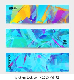 Abstract multicolored shattered glass texture. Transparent overlapping sharp particles create ice crystal digital effect. Explosion burst movement pattern. Background template random fragile motion.