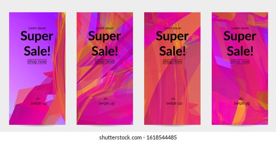 Abstract multicolored shattered glass texture. Transparent overlapping sharp particles create ice crystal digital effect. Explosion burst movement pattern. Background template random fragile motion.