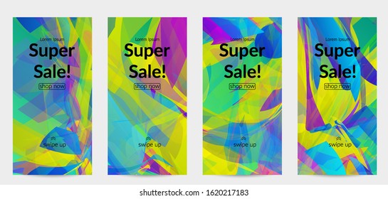 Abstract multicolored shattered glass texture. Transparent overlapping sharp particles create ice crystal digital effect. Explosion burst movement pattern. Background template random fragile motion.
