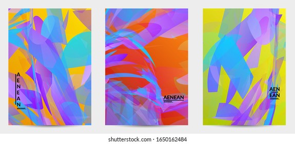 Abstract multicolored shattered glass texture. Transparent overlapping sharp particles create ice crystal digital effect. Explosion burst movement pattern. Background template random fragile motion.