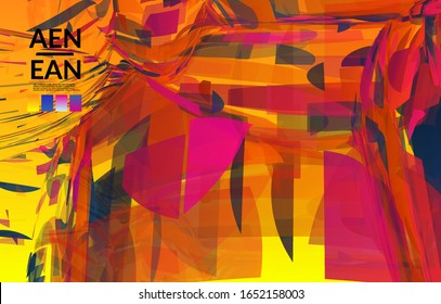 Abstract multicolored shattered glass texture. Transparent overlapping sharp particles create ice crystal digital effect. Explosion burst movement pattern. Background template random fragile motion.