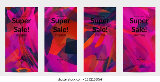 Abstract multicolored shattered glass texture. Transparent overlapping sharp particles create ice crystal digital effect. Explosion burst movement pattern. Background template random fragile motion.
