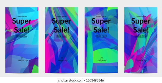 Abstract multicolored shattered glass texture. Transparent overlapping sharp particles create ice crystal digital effect. Explosion burst movement pattern. Background template random fragile motion.