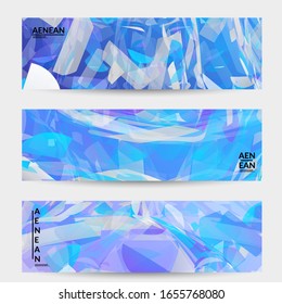 Abstract multicolored shattered glass texture. Transparent overlapping sharp particles create ice crystal digital effect. Explosion burst movement pattern. Background template random fragile motion.