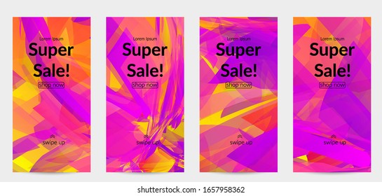 Abstract multicolored shattered glass texture. Transparent overlapping sharp particles create ice crystal digital effect. Explosion burst movement pattern. Background template random fragile motion.