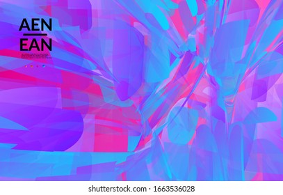Textura abstracta de vidrio destrozado multicolor. Las partículas nítidas superpuestas y transparentes crean un efecto digital de cristal de hielo. Patrón de movimiento de ráfagas de explosión. Plantilla de fondo de movimiento aleatorio frágil.