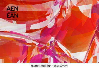 Abstract multicolored shattered glass texture. Transparent overlapping sharp particles create ice crystal digital effect. Explosion burst movement pattern. Background template random fragile motion.
