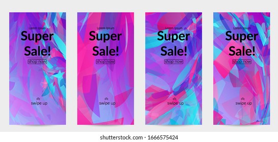 Abstract multicolored shattered glass texture. Transparent overlapping sharp particles create ice crystal digital effect. Explosion burst movement pattern. Background template random fragile motion.