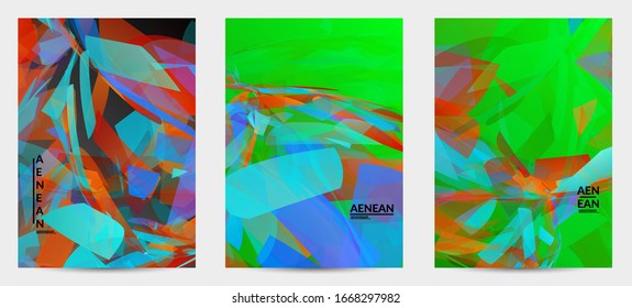 Abstract multicolored shattered glass texture. Transparent overlapping sharp particles create ice crystal digital effect. Explosion burst movement pattern. Background template random fragile motion.