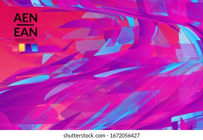 Abstract multicolored shattered glass texture. Transparent overlapping sharp particles create ice crystal digital effect. Explosion burst movement pattern. Background template random fragile motion.