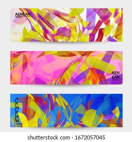 Abstract multicolored shattered glass texture. Transparent overlapping sharp particles create ice crystal digital effect. Explosion burst movement pattern. Background template random fragile motion.