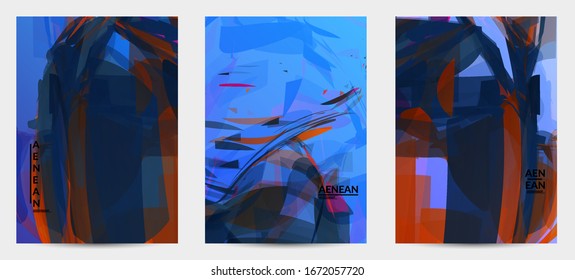 Abstract multicolored shattered glass texture. Transparent overlapping sharp particles create ice crystal digital effect. Explosion burst movement pattern. Background template random fragile motion.