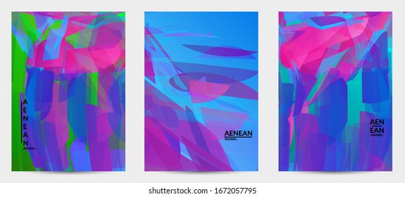 Abstract multicolored shattered glass texture. Transparent overlapping sharp particles create ice crystal digital effect. Explosion burst movement pattern. Background template random fragile motion.