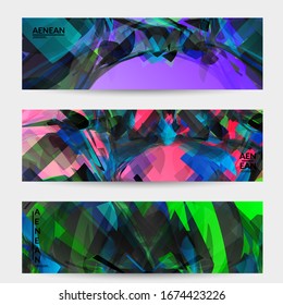Textura abstracta de vidrio destrozado multicolor. Las partículas nítidas superpuestas y transparentes crean un efecto digital de cristal de hielo. Patrón de movimiento de ráfagas de explosión. Plantilla de fondo de movimiento aleatorio frágil.