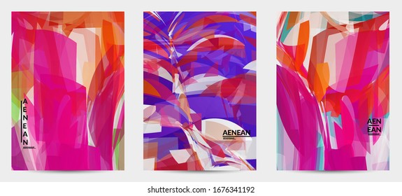 Abstract multicolored shattered glass texture. Transparent overlapping sharp particles create ice crystal digital effect. Explosion burst movement pattern. Background template random fragile motion.