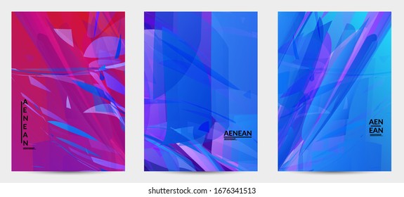 Textura abstracta de vidrio destrozado multicolor. Las partículas nítidas superpuestas y transparentes crean un efecto digital de cristal de hielo. Patrón de movimiento de ráfagas de explosión. Plantilla de fondo de movimiento aleatorio frágil.