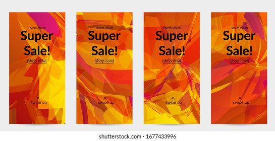 Abstract multicolored shattered glass texture. Transparent overlapping sharp particles create ice crystal digital effect. Explosion burst movement pattern. Background template random fragile motion.