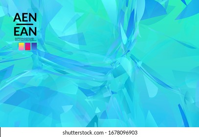 Textura abstracta de vidrio destrozado multicolor. Las partículas nítidas superpuestas y transparentes crean un efecto digital de cristal de hielo. Patrón de movimiento de ráfagas de explosión. Plantilla de fondo de movimiento aleatorio frágil.