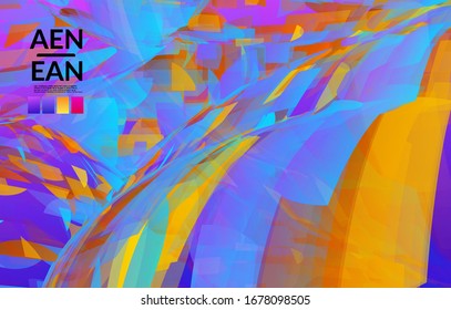 Abstract multicolored shattered glass texture. Transparent overlapping sharp particles create ice crystal digital effect. Explosion burst movement pattern. Background template random fragile motion.