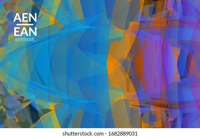 Abstract multicolored shattered glass texture. Transparent overlapping sharp particles create ice crystal digital effect. Explosion burst movement pattern. Background template random fragile motion.