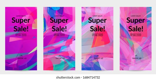 Abstract multicolored shattered glass texture. Transparent overlapping sharp particles create ice crystal digital effect. Explosion burst movement pattern. Background template random fragile motion.