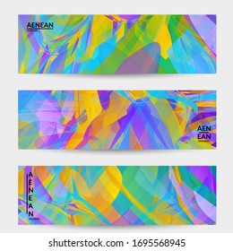 Abstract multicolored shattered glass texture. Transparent overlapping sharp particles create ice crystal digital effect. Explosion burst movement pattern. Background template random fragile motion.