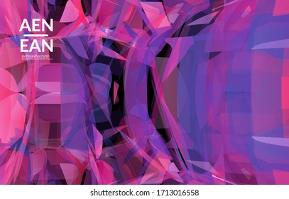 Abstract multicolored shattered glass texture. Transparent overlapping sharp particles create ice crystal digital effect. Explosion burst movement pattern. Background template random fragile motion.