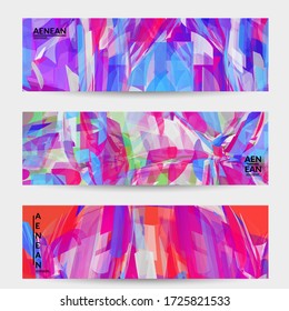 Resumen de textura de vidrio destrozado multicolor. Las partículas nítidas superpuestas y transparentes crean un efecto digital de cristal de hielo. Patrón de movimiento de explosión. Plantilla de fondo de movimiento aleatorio frágil.