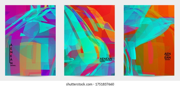 Resumen de textura de vidrio destrozado multicolor. Las partículas nítidas superpuestas y transparentes crean un efecto digital de cristal de hielo. Patrón de movimiento de explosión. Plantilla de fondo de movimiento aleatorio frágil.
