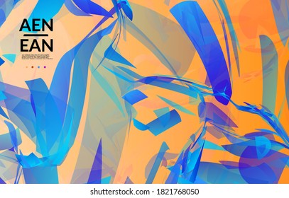 Resumen de textura de vidrio destrozado multicolor. Las partículas nítidas superpuestas y transparentes crean un efecto digital de cristal de hielo. Patrón de movimiento de explosión. Plantilla de fondo de movimiento aleatorio frágil.