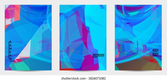 Resumen de textura de vidrio destrozado multicolor. Las partículas nítidas superpuestas y transparentes crean un efecto digital de cristal de hielo. Patrón de movimiento de explosión. Plantilla de fondo de movimiento aleatorio frágil.