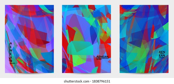 Abstract multicolored shattered glass texture. Transparent overlapping sharp particles create ice crystal digital effect. Explosion burst movement pattern. Background template random fragile motion.