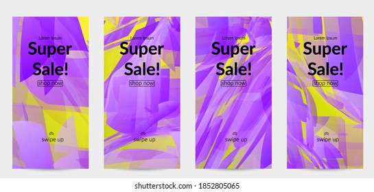 Abstract multicolored shattered glass texture. Transparent overlapping sharp particles create ice crystal digital effect. Explosion burst movement pattern. Background template random fragile motion.