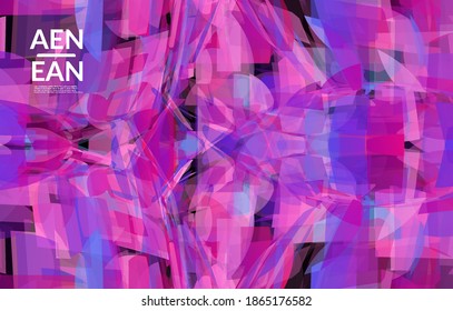 Resumen de textura de vidrio destrozado multicolor. Las partículas nítidas superpuestas y transparentes crean un efecto digital de cristal de hielo. Patrón de movimiento de explosión. Plantilla de fondo de movimiento aleatorio frágil.