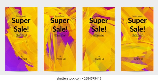 Abstract multicolored shattered glass texture. Transparent overlapping sharp particles create ice crystal digital effect. Explosion burst movement pattern. Background template random fragile motion.