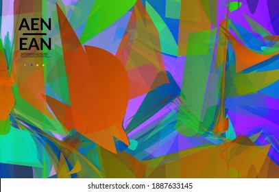 Abstract multicolored shattered glass texture. Transparent overlapping sharp particles create ice crystal digital effect. Explosion burst movement pattern. Background template random fragile motion.