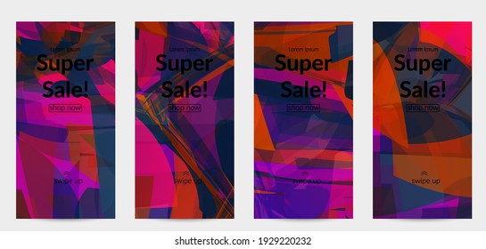 Abstract multicolored shattered glass texture. Transparent overlapping sharp particles create ice crystal digital effect. Explosion burst movement pattern. Background template random fragile motion.