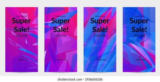Abstract multicolored shattered glass texture. Transparent overlapping sharp particles create ice crystal digital effect. Explosion burst movement pattern. Background template random fragile motion.