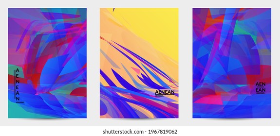 Abstract multicolored shattered glass texture. Transparent overlapping sharp particles create ice crystal digital effect. Explosion burst movement pattern. Background template random fragile motion.