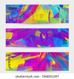 Abstract multicolored shattered glass texture. Transparent overlapping sharp particles create ice crystal digital effect. Explosion burst movement pattern. Background template random fragile motion.