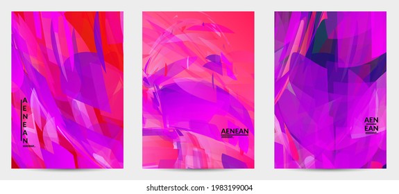 Resumen de textura de vidrio destrozado multicolor. Las partículas nítidas superpuestas y transparentes crean un efecto digital de cristal de hielo. Patrón de movimiento de explosión. Plantilla de fondo de movimiento aleatorio frágil.