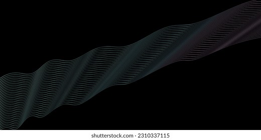 Abstract multi-colored smooth element, swoosh, speed, wave, modern flow background. Abstract wave line for banner, wallpaper background with wave design. Abstract background 