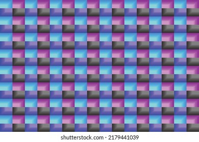 abstract multicolored square pattern.dimensional square background.multicolored abstract square pattern.Wrapping paper illustration.Multicolored tile pattern.square color table illustration.