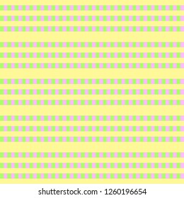 Abstract multicolored squares on a yellow background, seamless pattern, vector