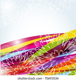 Abstract multicolored summer background