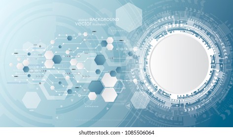 Abstract  multicolored technological background with various technological elements. Structure pattern technology backdrop. Vector illustration.