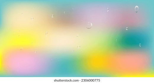 Abstract multicolored vector background illustration surface with drops. Can be used as a template for a header, advertisement and as a design